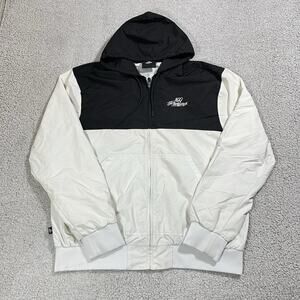 100 Thieves Jacket Mens L Windbreaker Full Zip Hooded Lightweight Esports